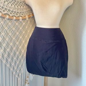 Black Jersey Knit Skirt